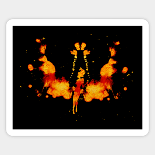 Butterfly Lava Fire Fairy Sticker